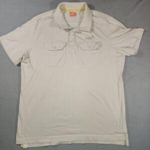Puma Wilderness Africa Safari Beige Polo Pockets XL 100% Cotton See Pix‎